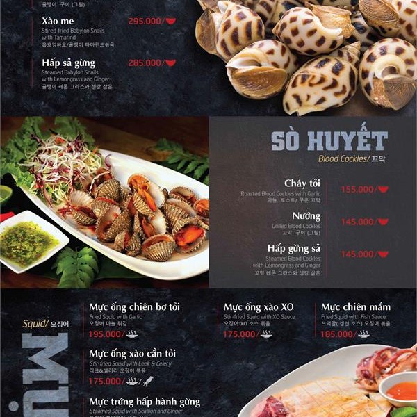 IN MENU NHÀ HÀNG